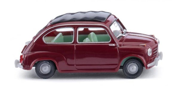 Wiking 1:87 009908 Fiat 600 - weinrot
