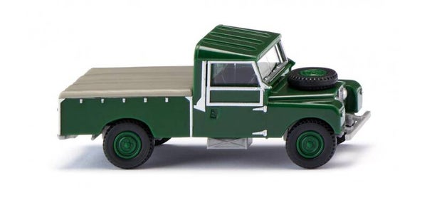 Wiking 1:87 010704 Land Rover Pickup - dunkellaubgrün