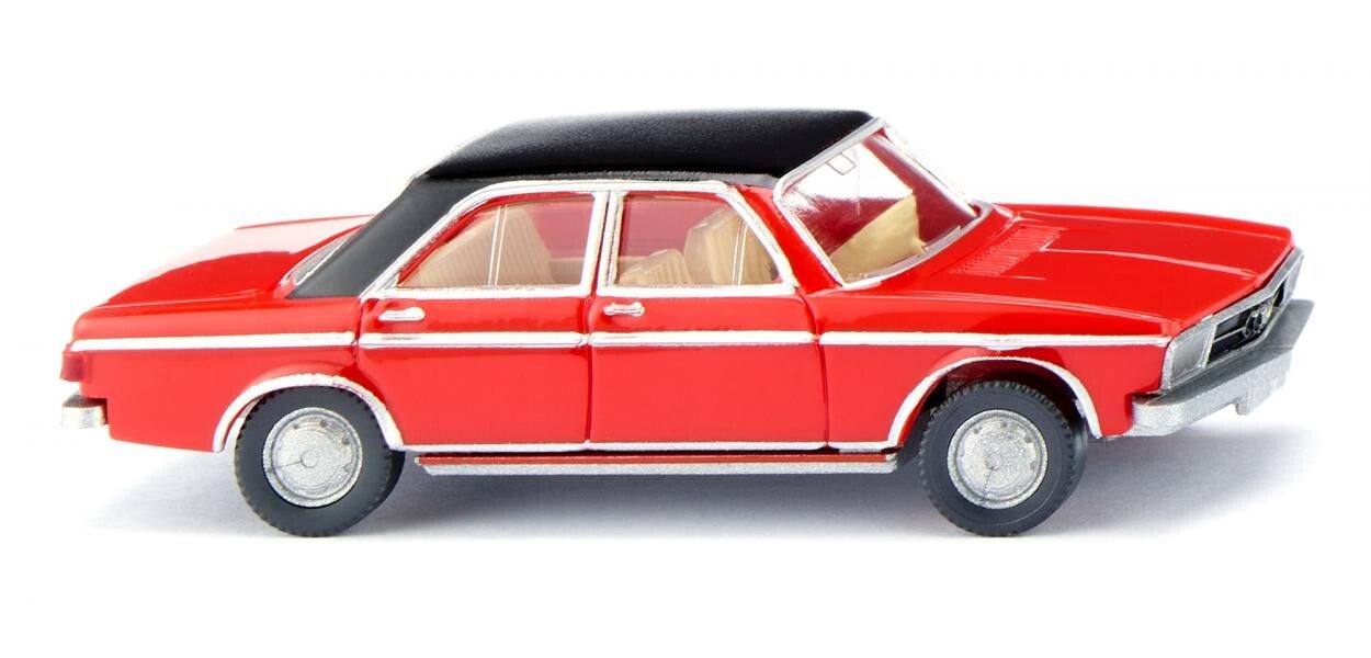 Wiking 1:87 012049 Audi 100 - verkehrsrot mit schwarzem Dach