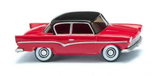 Wiking 1:87 018001 Borgward Arabella - karminrot mit schwarzem Dach