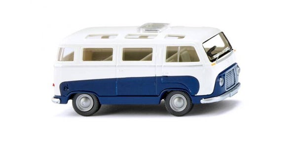 Wiking 1:87 028997 Ford FK 1000 Panoramabus - saphirblau/weiß