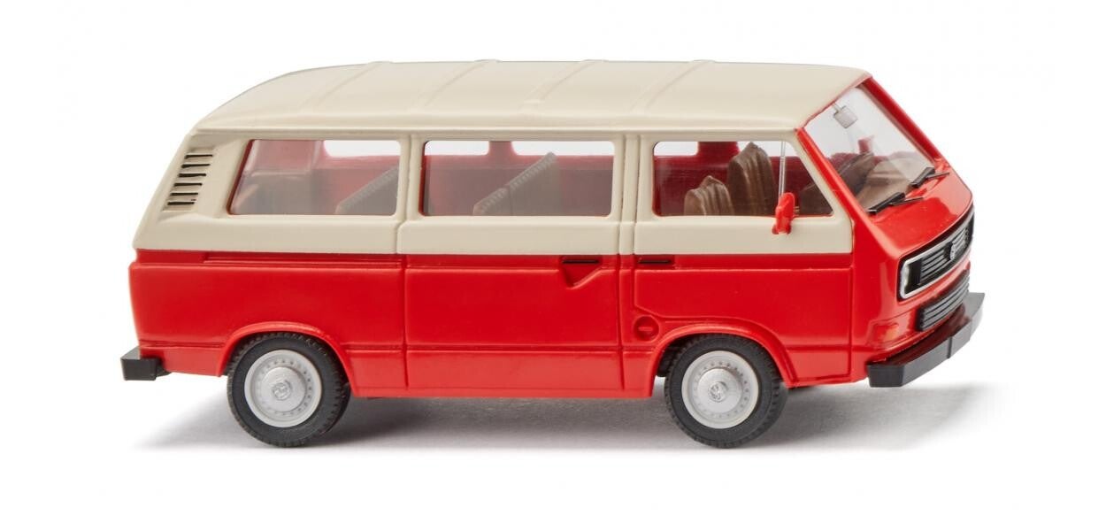 Wiking 1:87 029202 VW T3 Bus - rot/hellelfenbein