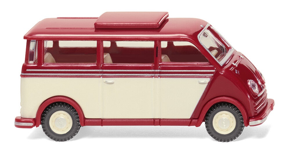 Wiking 1:87 033405 DKW Schnelllaster Bus - rubinrot/elfenbein