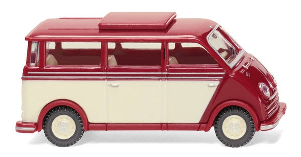 Wiking 1:87 033405 DKW Schnelllaster Bus - rubinrot/elfenbein