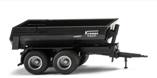 Wiking 1:87 038819 Krampe Halfpipe Muldenkipper - schwarz