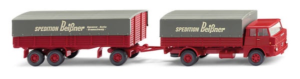 Wiking 1:87 041203 Pritschenhängerzug (Henschel HS 14/16) "Spedition Beißner"