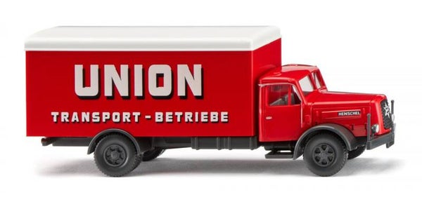 Wiking 1:87 041502 Koffer-Lkw (Henschel HS 140) "Union Transport"
