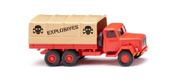 Wiking 1:87 042701 Pritschen-Lkw (Magirus) - leuchtrot