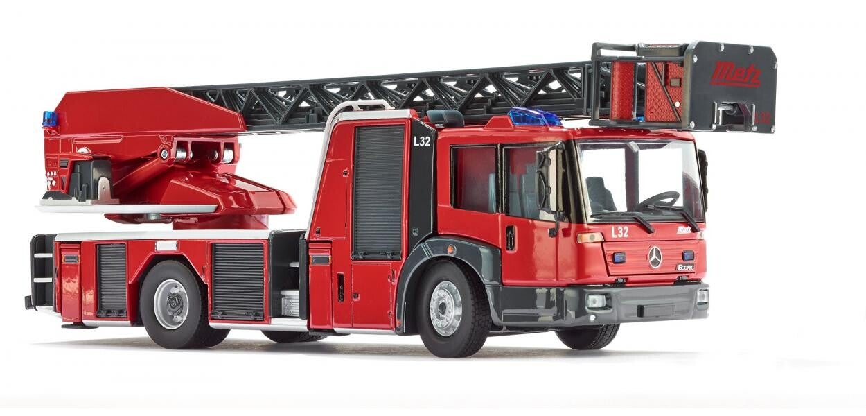 Wiking 1:43 043101 Feuerwehr - Drehleiter L 32 Metz (MB Econic)