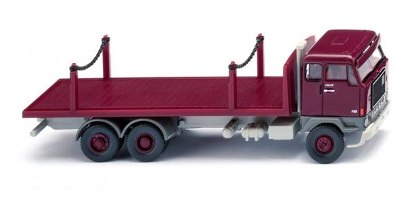 Wiking 1:87 044701 Rungenpritschen-Lkw (Volvo F88) - weinrot