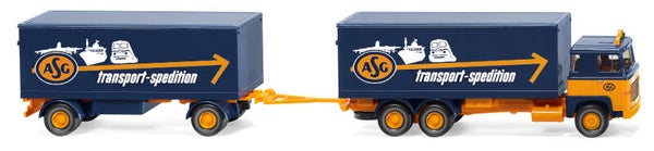 Wiking 1:87 045703 Kofferhängerzug (Scania 111) "ASG"