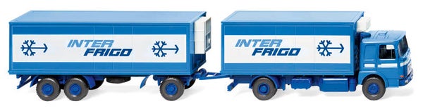 Wiking 1:87 045801 Kühlkofferlastzug (MAN) "Interfrigo"