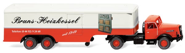 Wiking 1:87 051326 Koffersattelzug (Henschel) "Bruns"