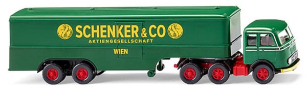 Wiking 1:87 051327 Koffersattelzug (MB LPS 333) "Schenker"
