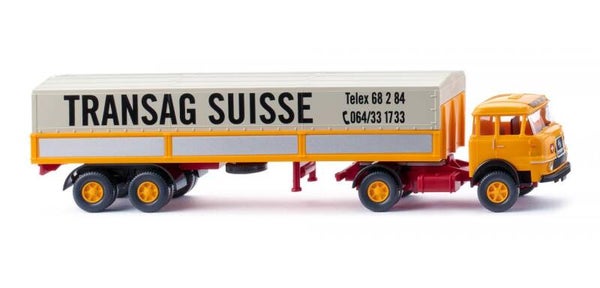 Wiking 1:87 051503 Pritschensattelzug (Krupp 806) "Transag Suisse"