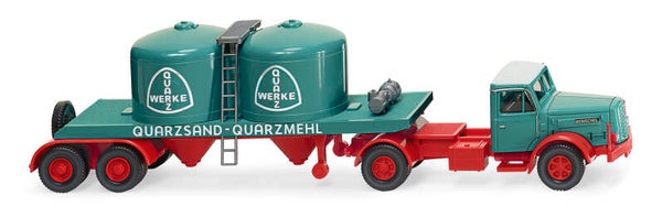 Wiking 1:87 053405 Chemikaliensattelzug (Henschel) "Quarzwerke"