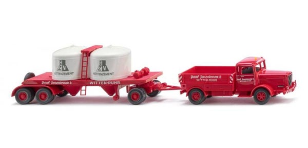 Wiking 1:87 053406 Chemikalienhängerzug (Büssing 8000) "Rosenkranz"