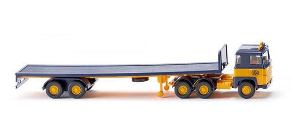 Wiking 1:87 055403 Flachpritschensattelzug (Scania) "ASG"