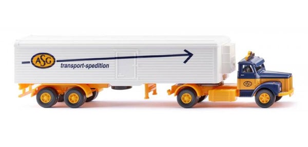 Wiking 1:87 055603 Kühlkoffersattelzug (Scania) "ASG"