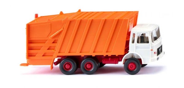 Wiking 1:87 063805 Pressmüllwagen (MAN) - weiß/kommunalorange