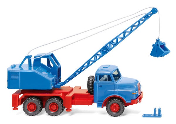 Wiking 1:87 066206 Kranwagen (MAN/Fuchs) - himmelblau