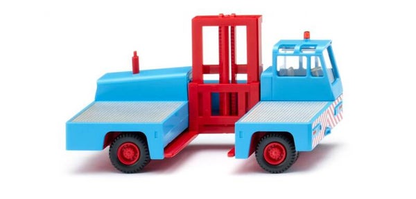 Wiking 1:87 066703 Seitenstapler - hellblau/rot