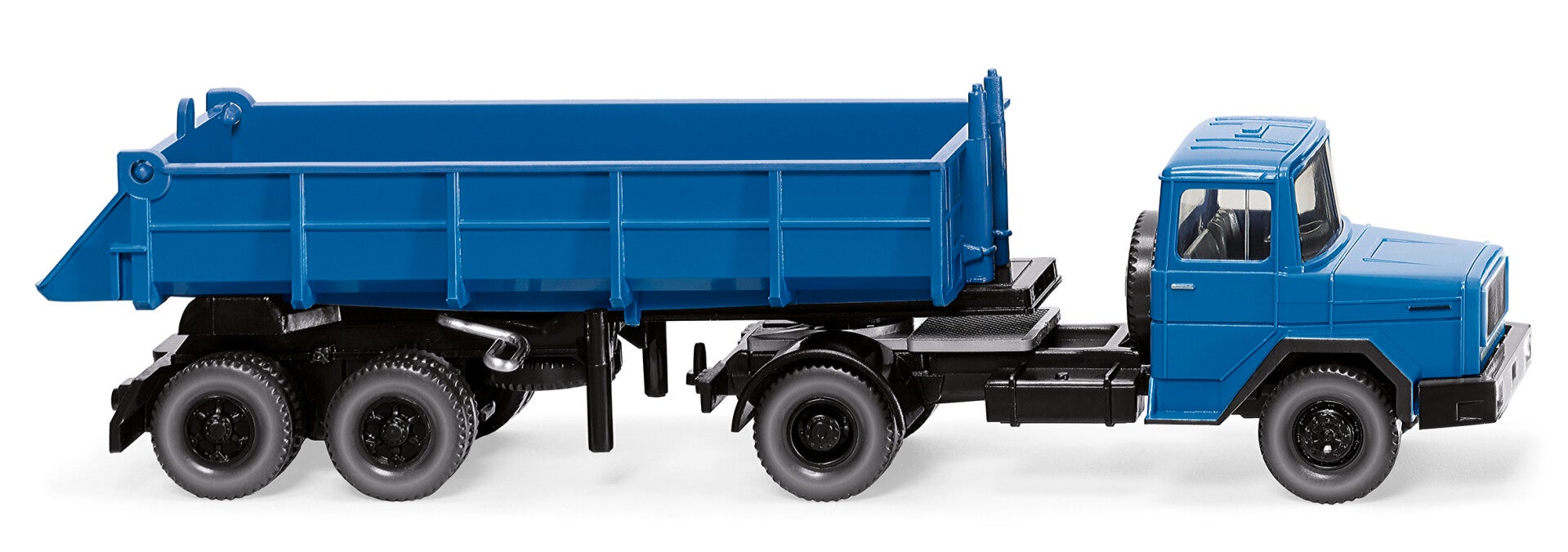 Wiking 1:87 067706 Hinterkippersattelzug (Magirus Deutz) - brillantblau