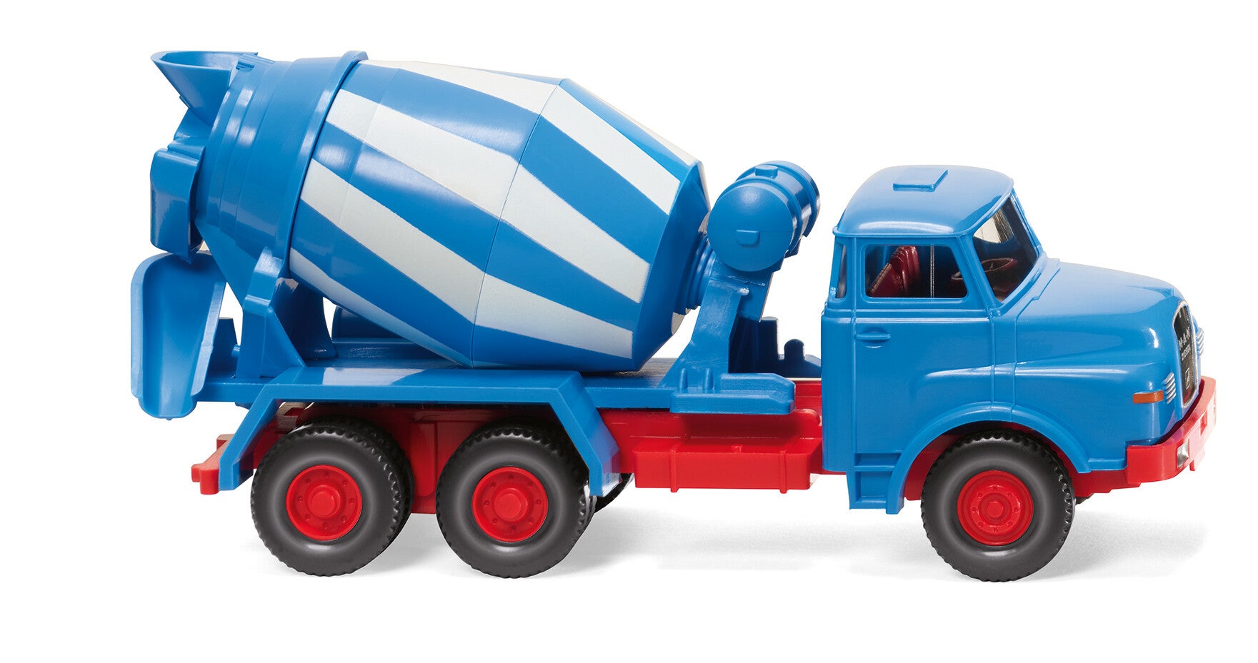 Wiking 1:87 068208 Betonmischer (MAN) - blau/weiß