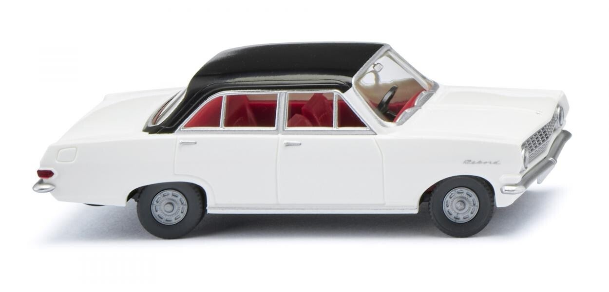 Wiking 1:87 084706 Opel Rekord A - weiß mit schwarzem Dach