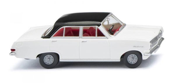 Wiking 1:87 084706 Opel Rekord A - weiß mit schwarzem Dach