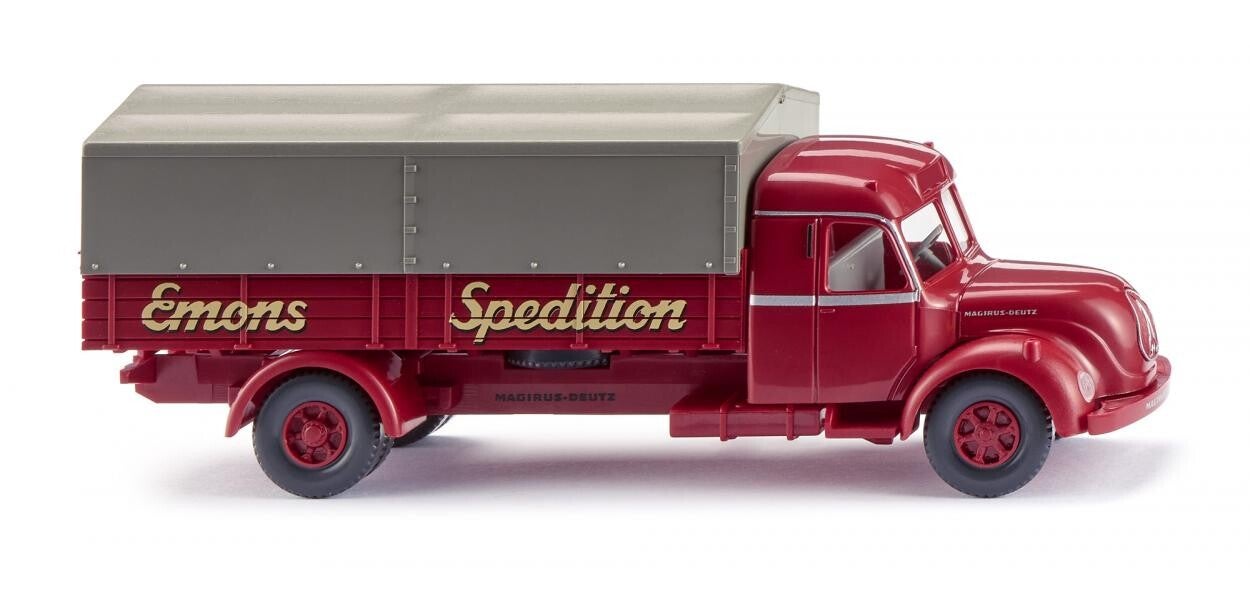 Wiking 1:87 085509 Pritschen-Lkw (Magirus S 7500) "Spedition Emons"