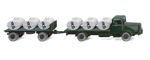 Wiking 1:87 085602 Behelfstankzug (Büssing 8000) "Bolle"