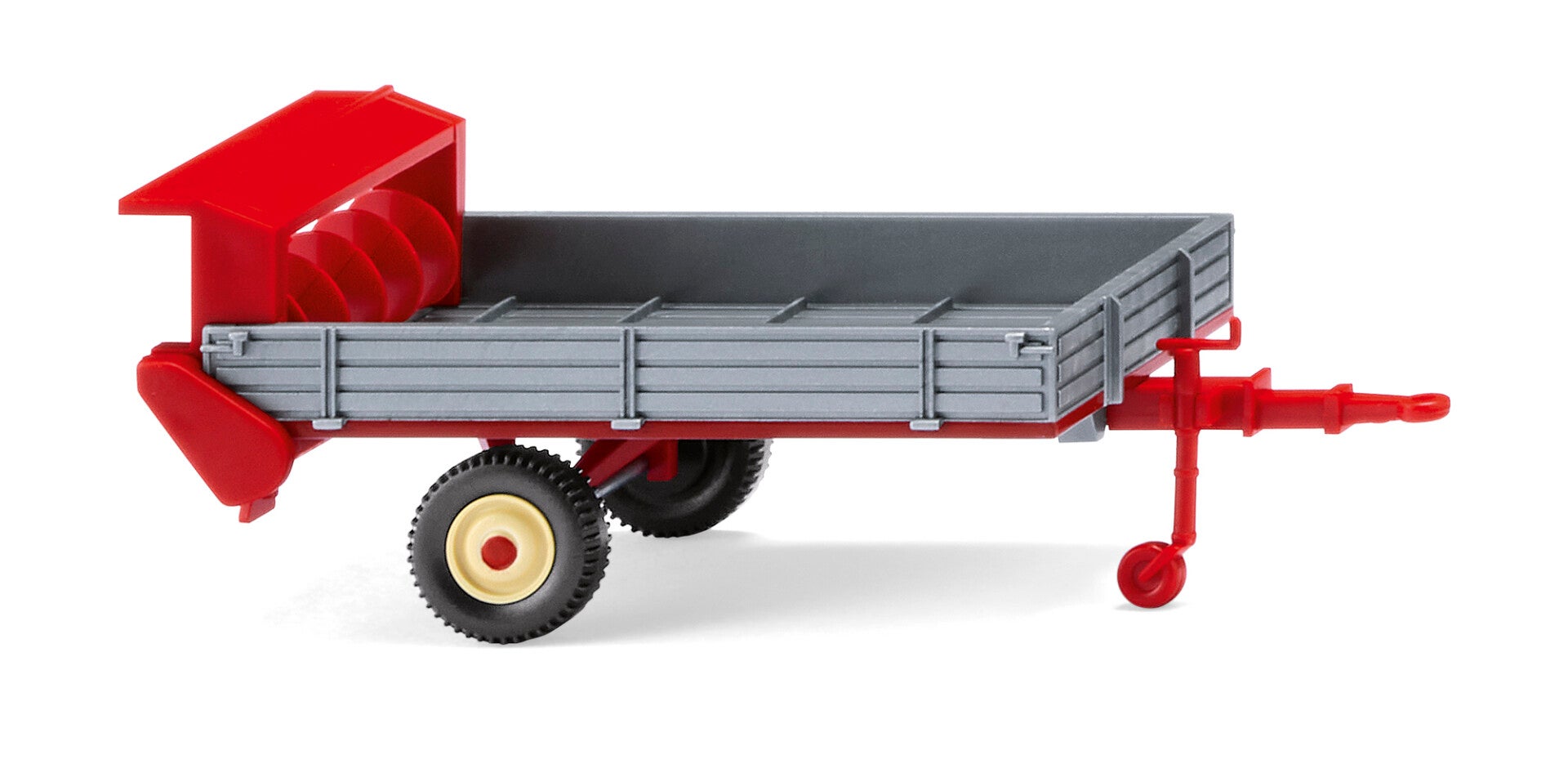 Wiking 1:87 088704 Fortuna Stalldung-Breitstreuer - silber/karminrot