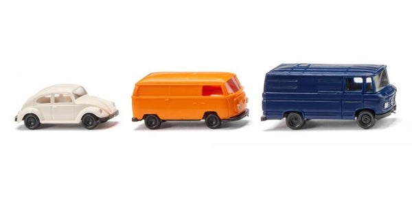 Wiking 1:160 090302 Ein Pkw und zwei Kastenwagen