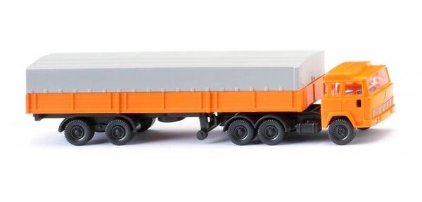 Wiking 1:160 095611 Pritschensattelzug (Magirus) - orange