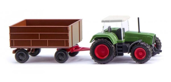 Wiking 1:160 096004 Fendt Favorit mit Anhänger