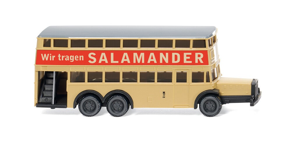 Wiking 1:160 097303 Berliner Doppeldeckerbus D 38 "Salamander"