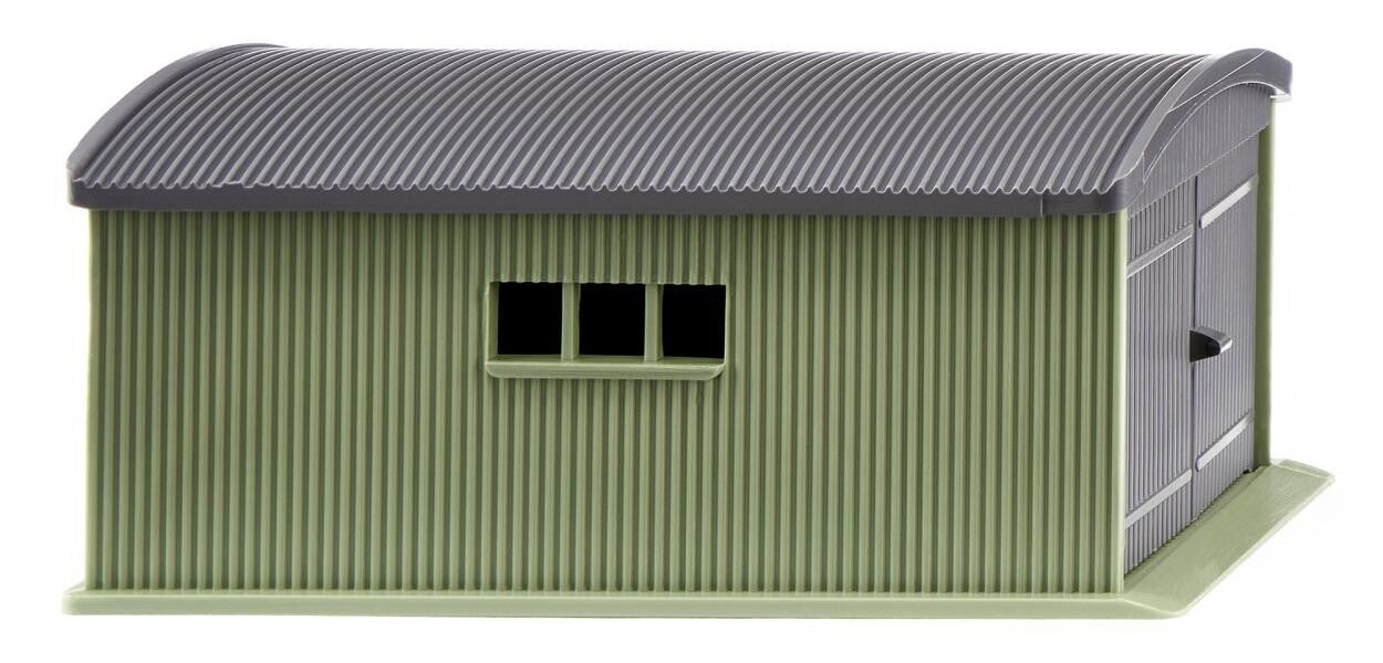 Wiking 1:87 114001 Wellblechgarage - resedagrün/ schiefergrau
