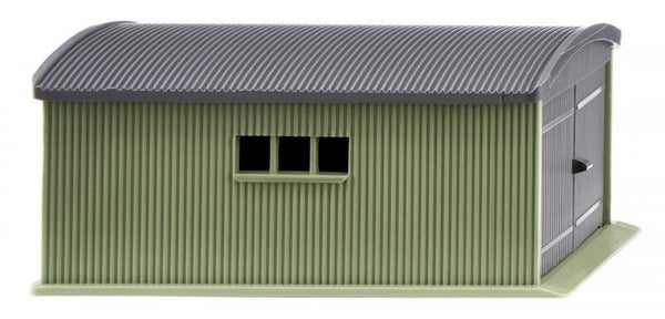 Wiking 1:87 114001 Wellblechgarage - resedagrün/ schiefergrau