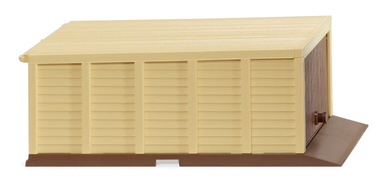 Wiking 1:87 114003 Selbstbau-Garage (3S) - blassbraun/elfenbein