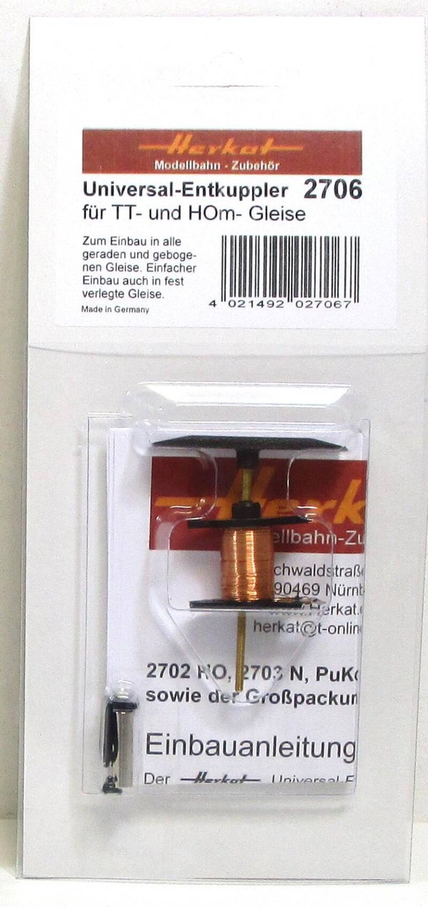 Herkat 2706 Entkuppler Spur TT/H0m 2- Ltr. 1er Pack