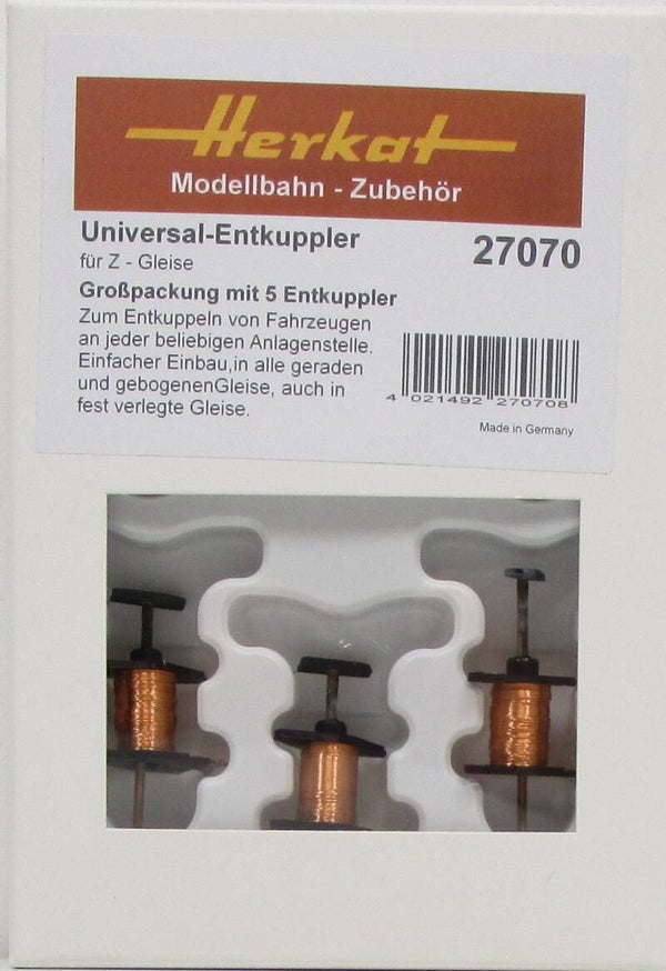 Herkat 27070 Entkuppler Spur Z 2- Ltr. 5er Pack
