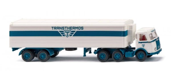 Wiking 1:87 055605 Kühlkoffersattelzug (MB Pullman) "Transthermos"
