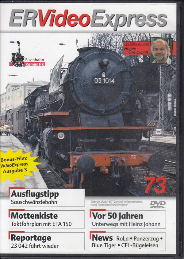 Eisenbahn Romantik Videoexpress 73 DVD FSK 0