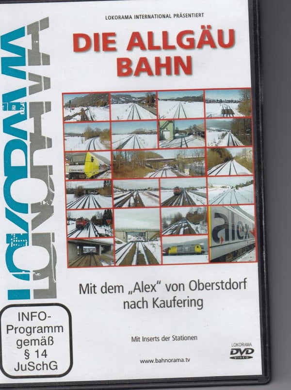 Lokorama Video Die Allgäubahn München Oberstdorf - Kaufering DVD FSK 0