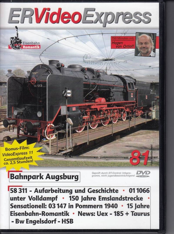 Eisenbahn Romantik Videoexpress 81 DVD FSK 0