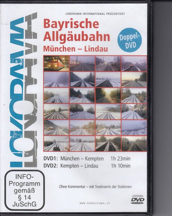 Lokorama Video Bayrische Allgäubahn München - Lindau DVD FSK 0