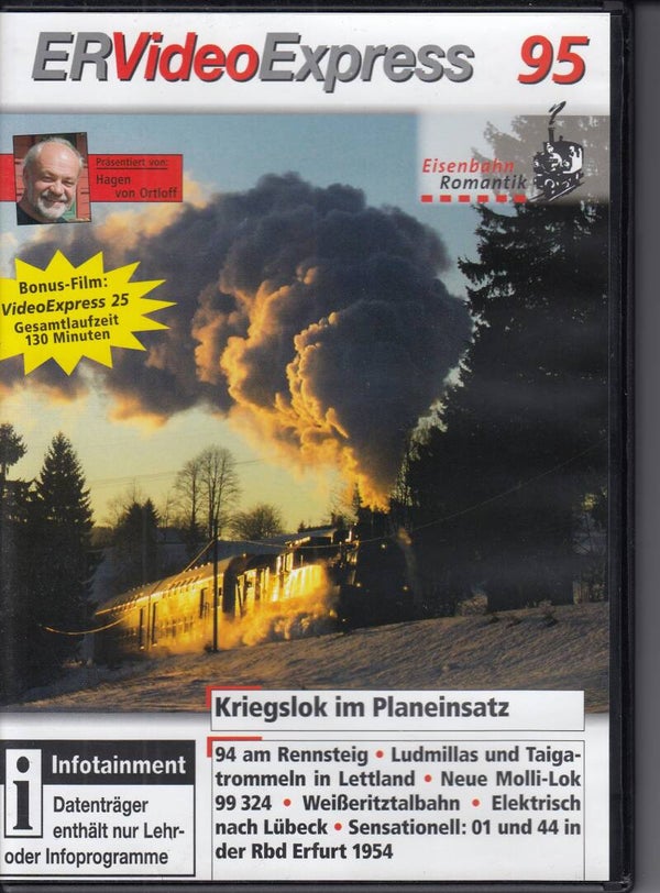 Eisenbahn Romantik Videoexpress 95 DVD FSK 0