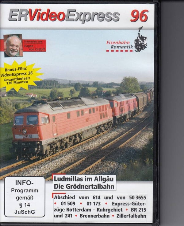 Eisenbahn Romantik Videoexpress 96 DVD FSK 0