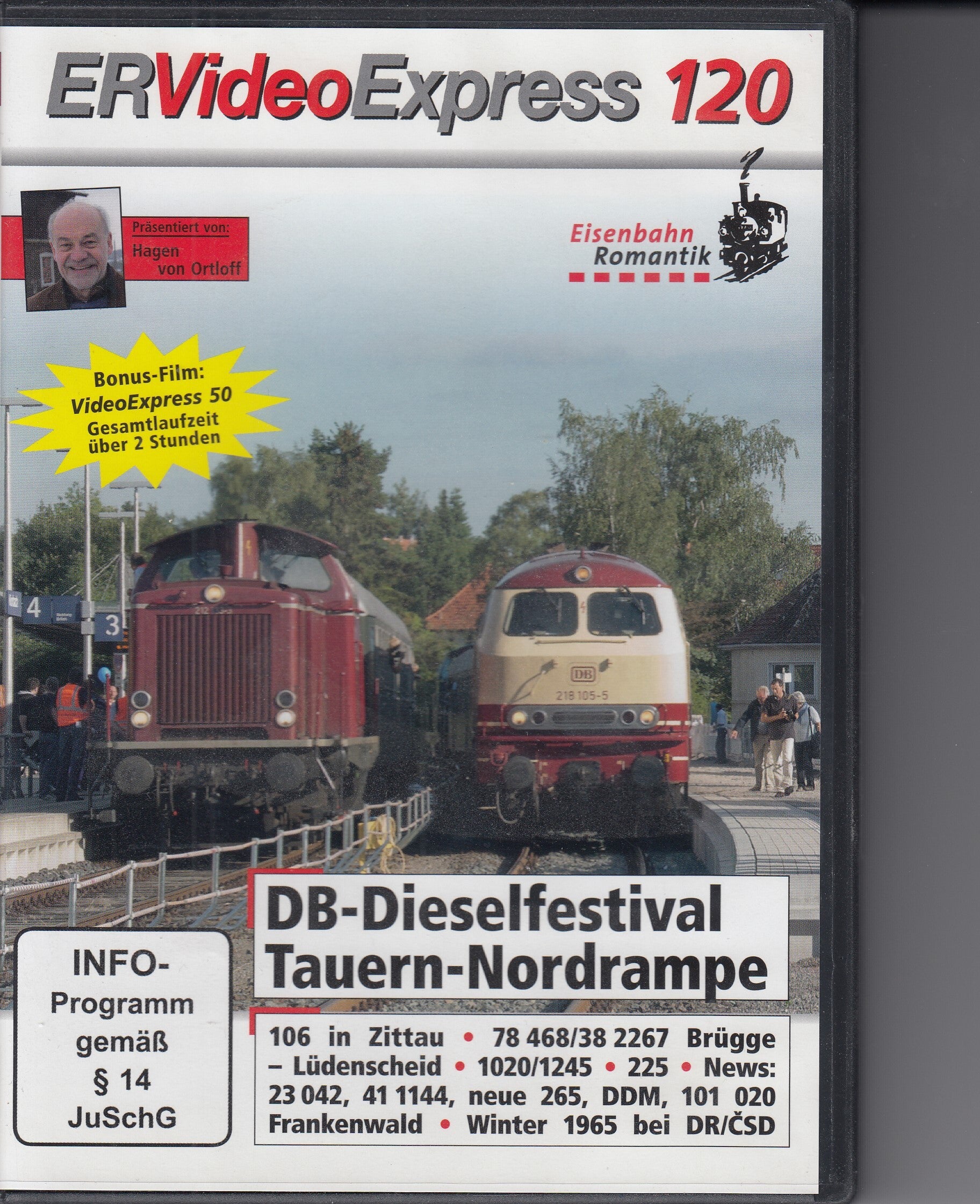 Eisenbahn Romantik Videoexpress 120 DVD FSK 0